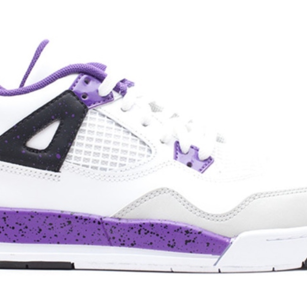 Air Jordan IV Retro GS – White/Ultraviolet-Black